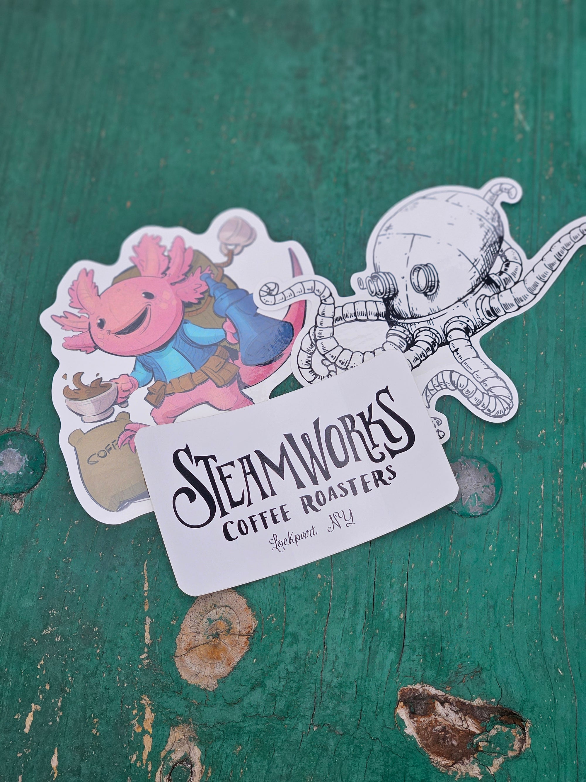 Steamworks Coffee Stickers